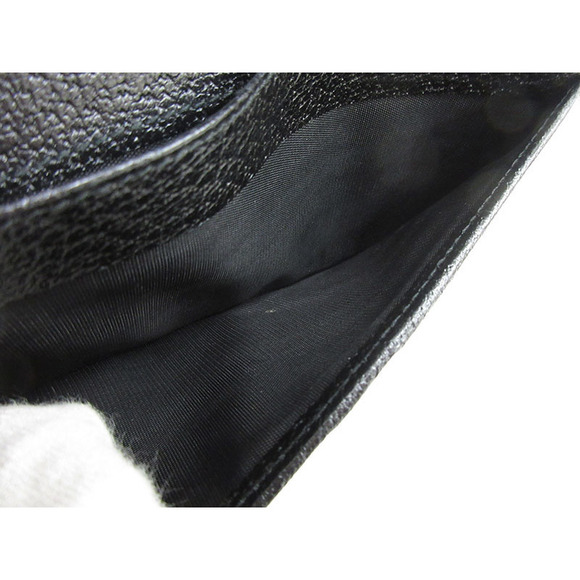 Gucci Double Hook Long Wallet Black Leather - Picture 11 of 12